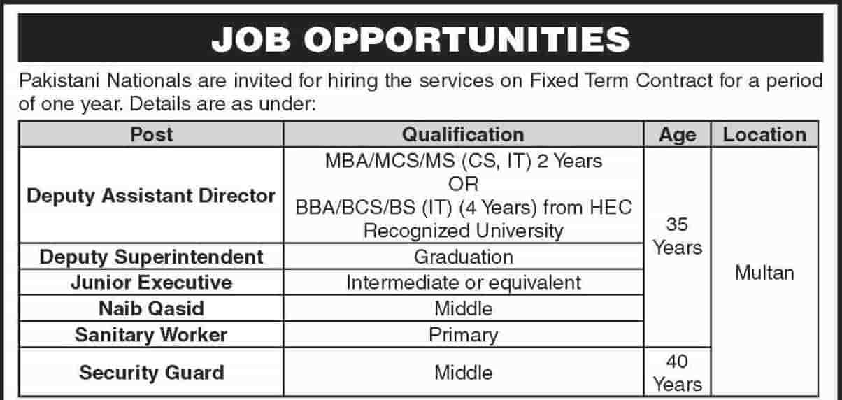 Featured Image Nadra Jobs 2022 Multan Advertisement Po Box 844 Latest