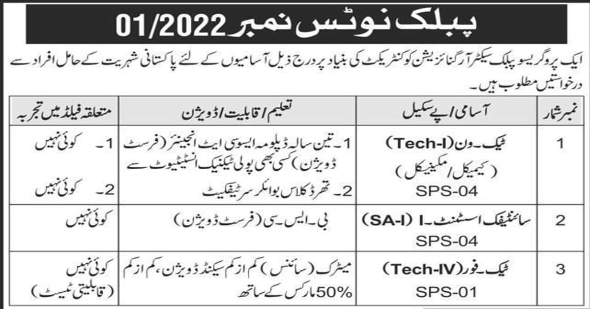 Featured Image Po Box No 3416 Islamabad Public Sector Organization Jobs 2022 Latest