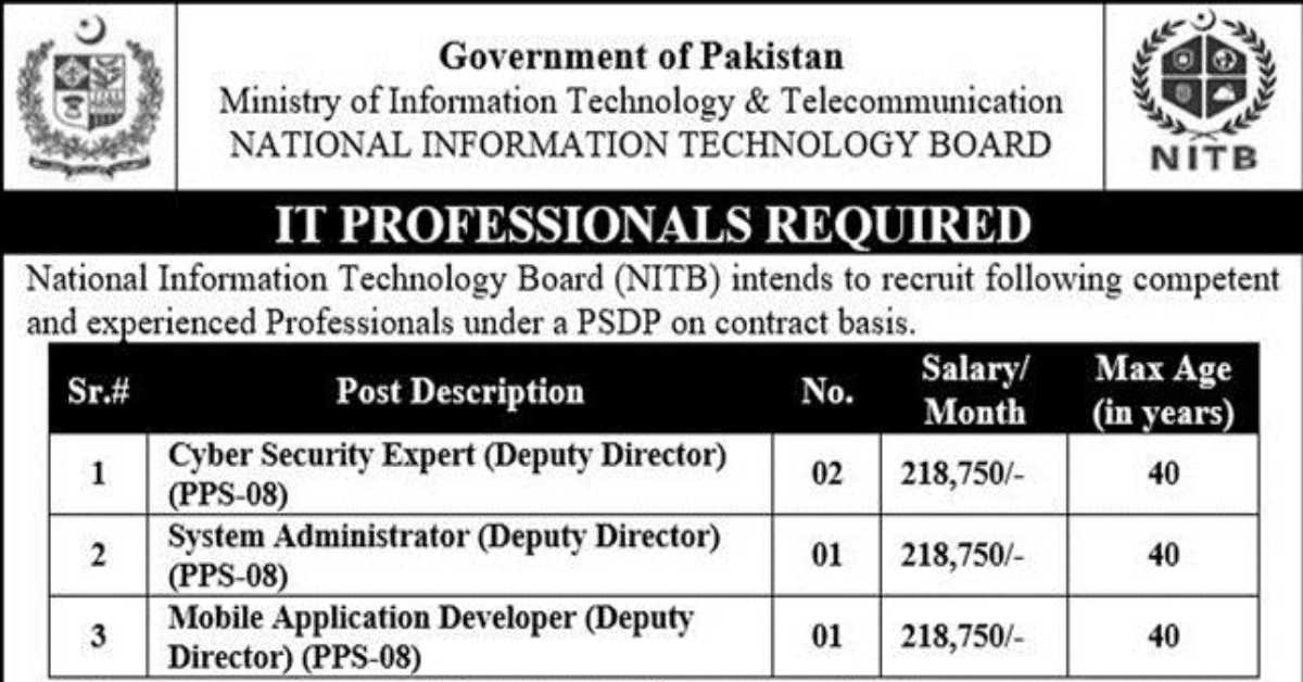 Featured Image Ministry Of Information Technology &Amp; Telecommunication Mitt Jobs 2022