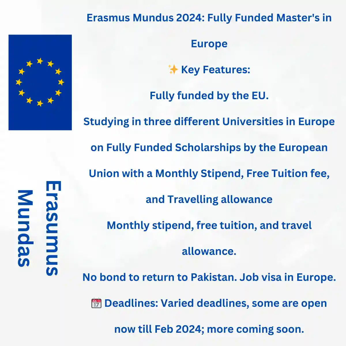 Erasmus Mundus Scholarship 2024 Fully Funded Master's Degrees In Europe