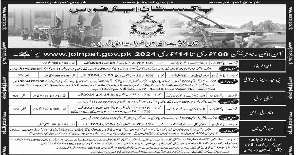 Featured Image Join Paf As Airman Jobs 2024 Advertisement Apply Online