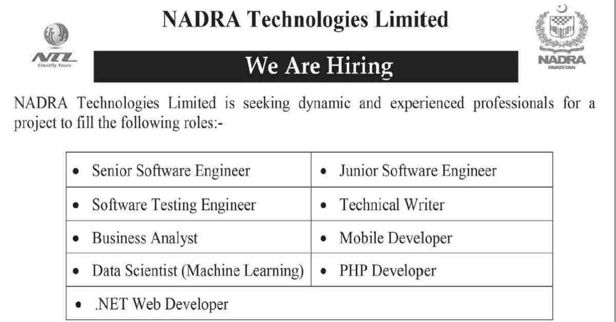 Featured Image Nadra Technologies Limited Ntl Jobs 2024 Apply Online