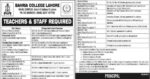 Featured Image Bahria College Lahore BCL Teaching and Support Staff Jobs 2024